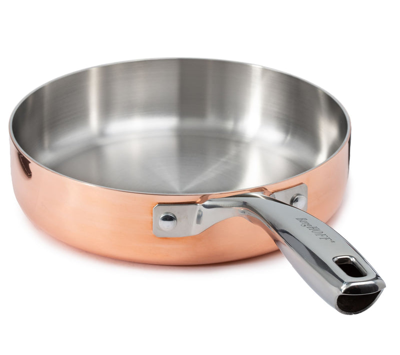 BergHOFF Vintage 4pc Tri-Ply Copper Cookware Set with Lids — View 6