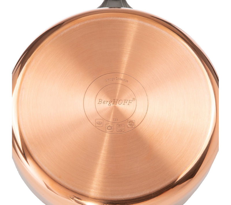 BergHOFF Vintage 4pc Tri-Ply Copper Cookware Set with Lids — View 2