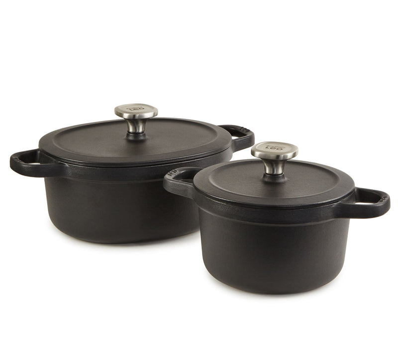 BergHOFF Leo Graphite 4pc Cast Iron Stockpot Set, 3.2qt & 5qt — View 10