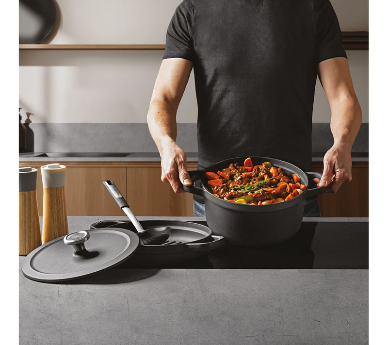 BergHOFF Leo Graphite 4pc Cast Iron Cookware Set, 3.2qt & 6qt — View 6
