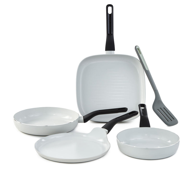 BergHOFF Leo Glints 5-Piece Ceramic Nonstick Cookware Set — Main view