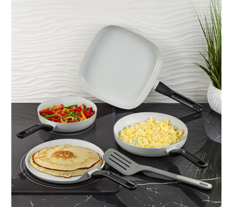 BergHOFF Leo Glints 5-Piece Ceramic Nonstick Cookware Set — View 6