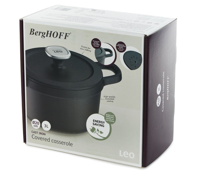 BergHOFF Graphite Enameled Cast Iron Stock pot8", 3.2qt — View 8