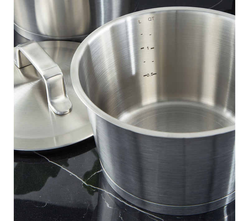 BergHOFF Meta 10pc Recycled 18/10 Stainless Steel Cookware Set — View 3