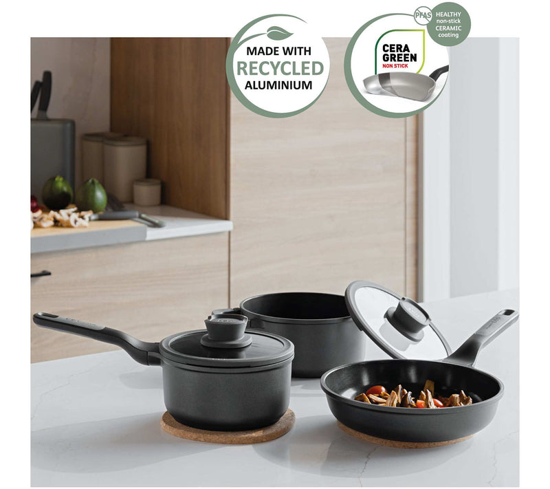 BergHOFF Stone+ 5-Pc Nonstick Ceramic CookwareSet, Recycled — View 5