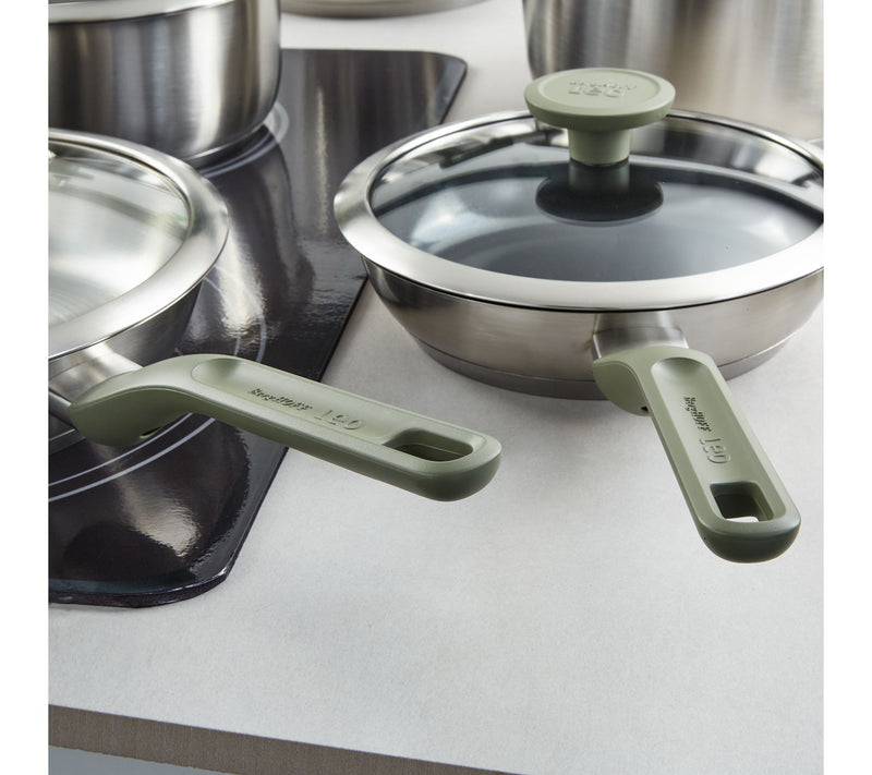 BergHOFF Bolt 8pc Recycled Stainless Steel Cookware Set — View 4