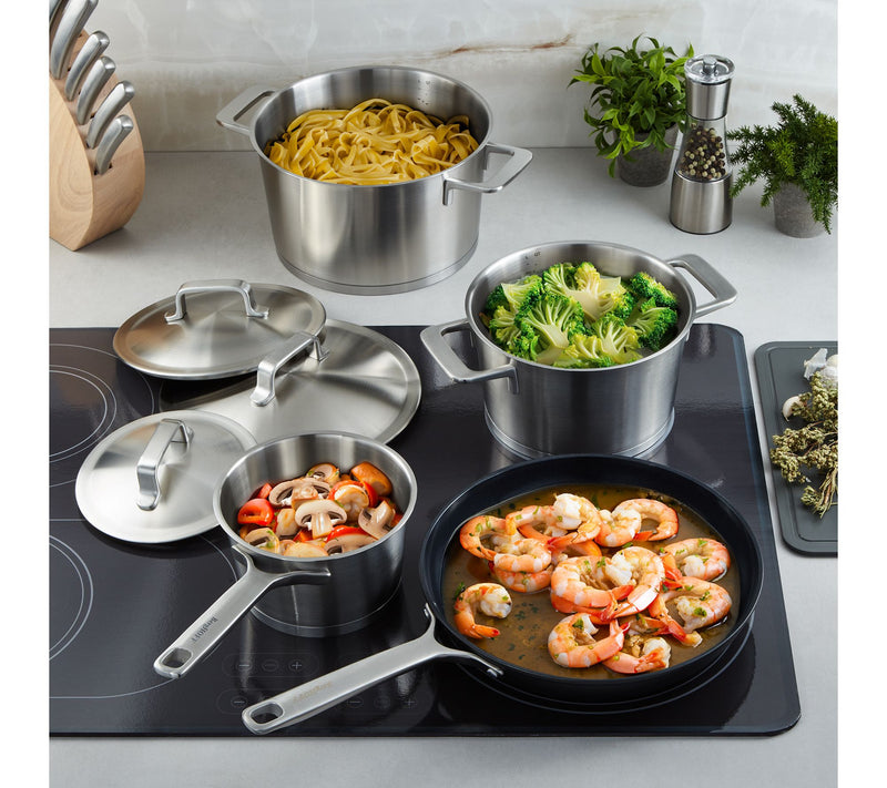 BergHOFF Meta 7pc Recycled Cookware Set with Nonstick Fry Pan — View 2