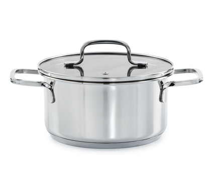BergHOFF Helix 18/10 Stainless Steel 7.25" Stock pot 2.2qt
