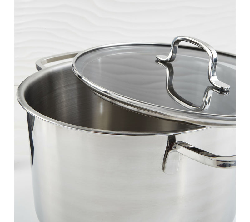 BergHOFF Helix Recycled 18/10 Stainless Steel 10"Stock pot 7qt — View 6