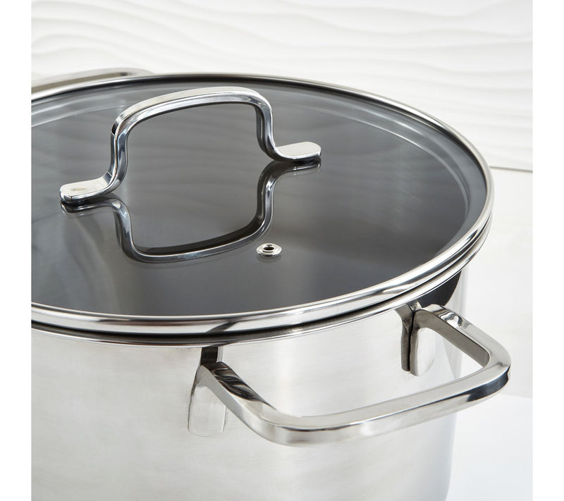BergHOFF Helix Recycled 18/10 Stainless Steel 10"Stock pot 7qt — View 2