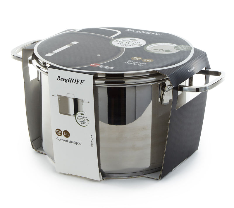 BergHOFF Helix Recycled 18/10 Stainless Steel 10"Stock pot 7qt — View 8