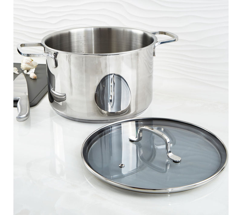 BergHOFF Helix Recycled 18/10 Stainless Steel 10"Stock pot 7qt — View 4