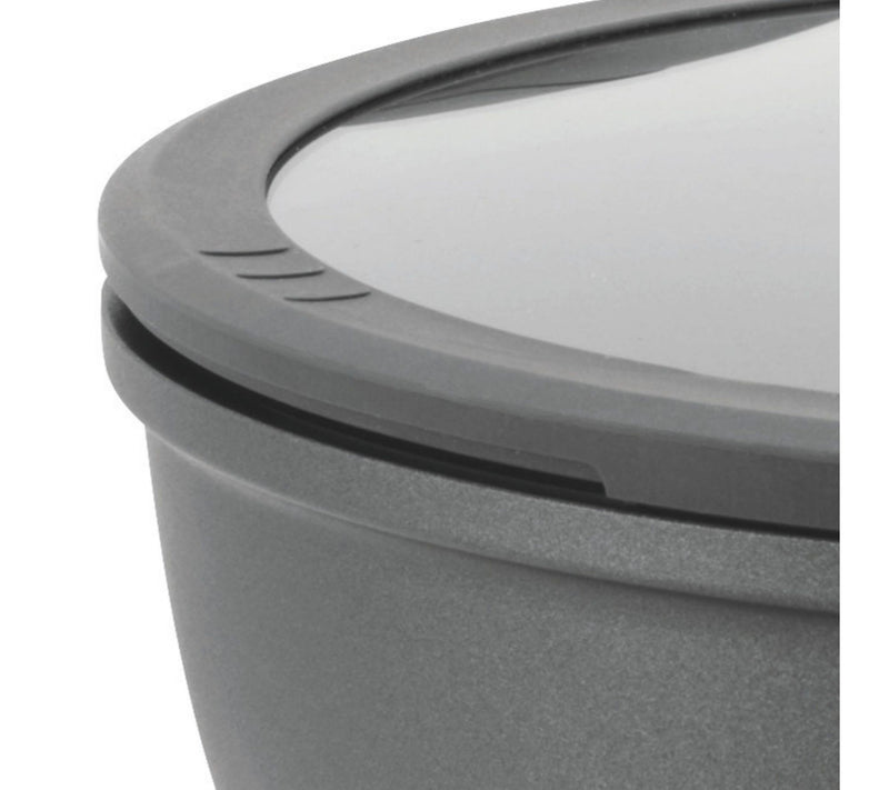 BergHOFF Stone+ Nonstick Ceramic 11" Wok Pan with Lid 4.6qt — View 3