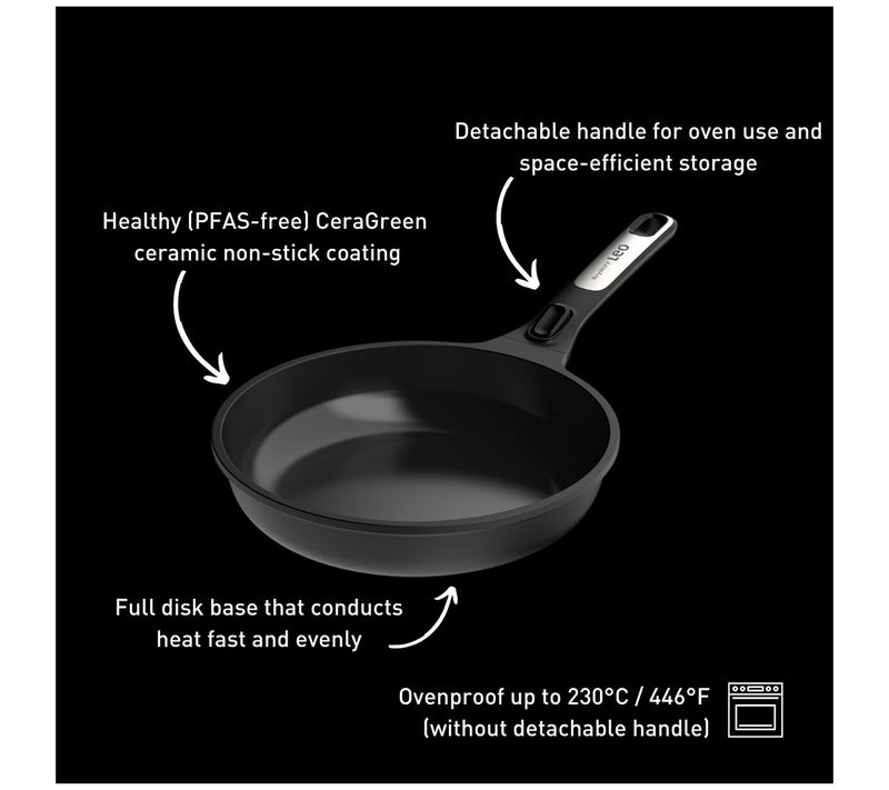 BergHOFF Phantom Nonstick Ceramic 9.5" Frying Pan, Recycled — View 7