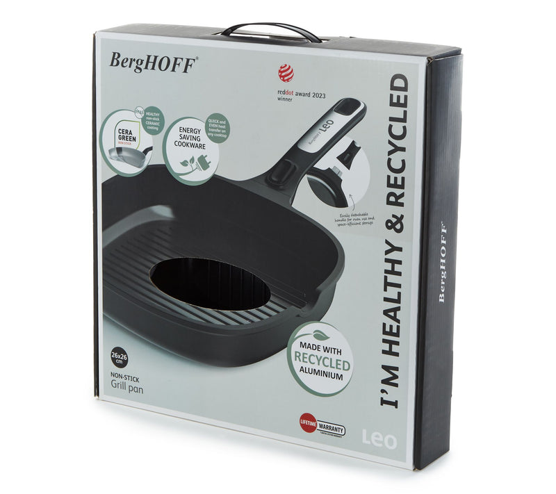 BergHOFF Phantom Nonstick Ceramic 10.25" GrillPan, Recycled — View 8