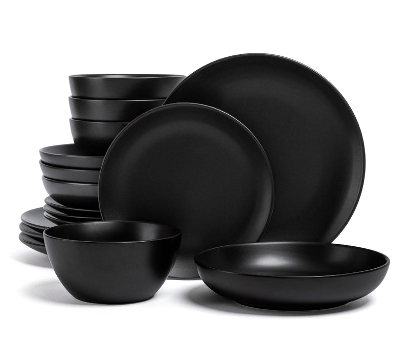 over&back Coupe 16-Piece Semi-Matte Stoneware Dinnerware Set — View 13