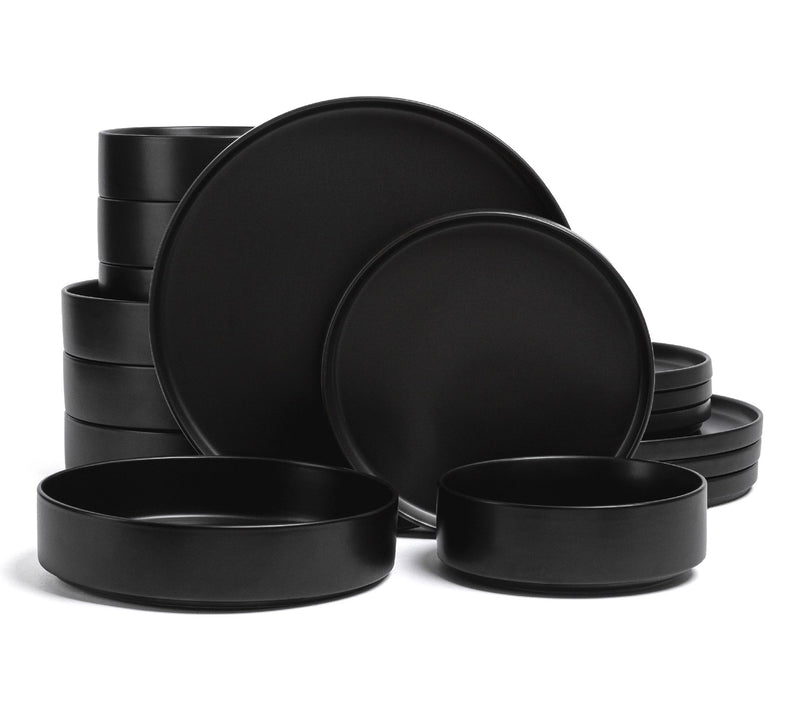over&back Stackable 16-Piece Semi-Matte Stoneware Dinnerware — View 13