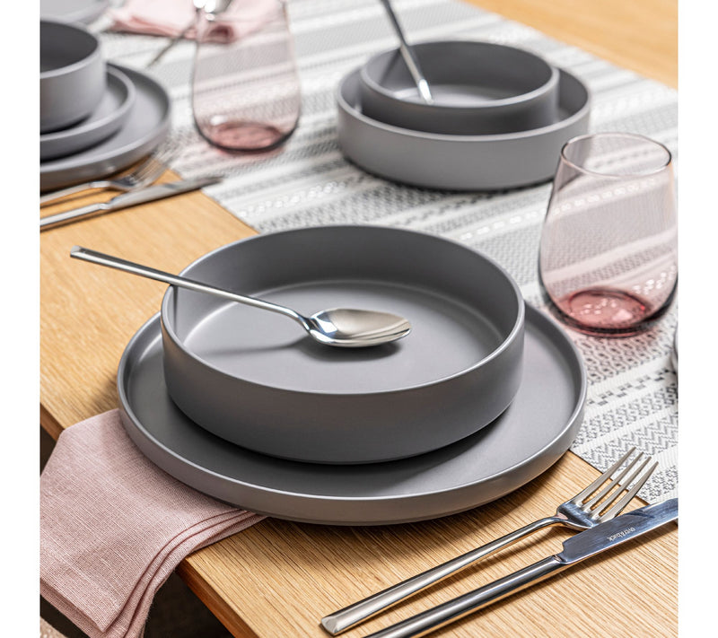 over&back Stackable 16-Piece Semi-Matte Stoneware Dinnerware — View 7