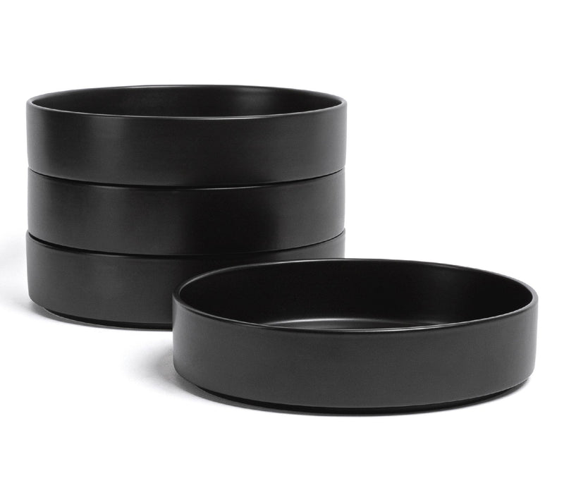 over&back Stackable 40oz Semi-Matte Stoneware Dinner Bowls — View 13