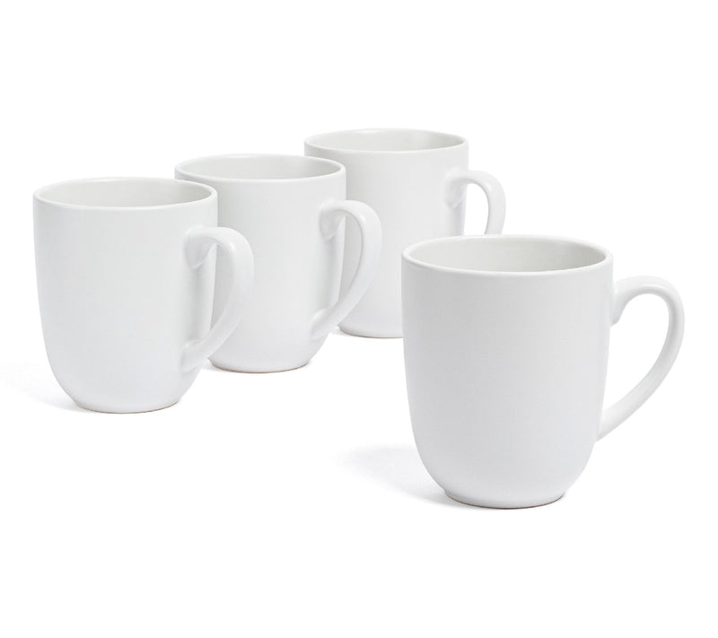 over&back Coupe 15oz Semi-Matte Stoneware Mugs,Set of 4 — Main view