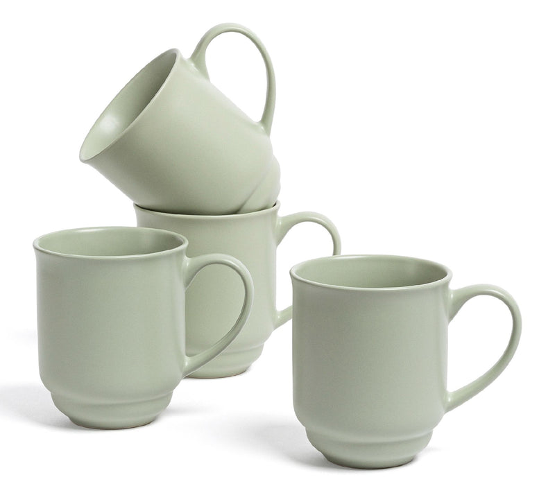 over&back Rimmed 16oz Semi-Matte Stoneware Mugs, Set of 4 — View 14