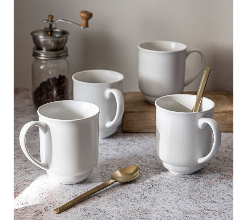 over&back Rimmed 16oz Semi-Matte Stoneware Mugs, Set of 4 — View 8