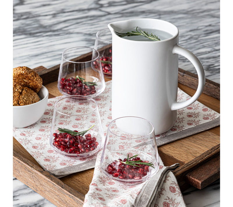 over&back Coupe Semi-Matte Stoneware 42oz Pitcher — View 5
