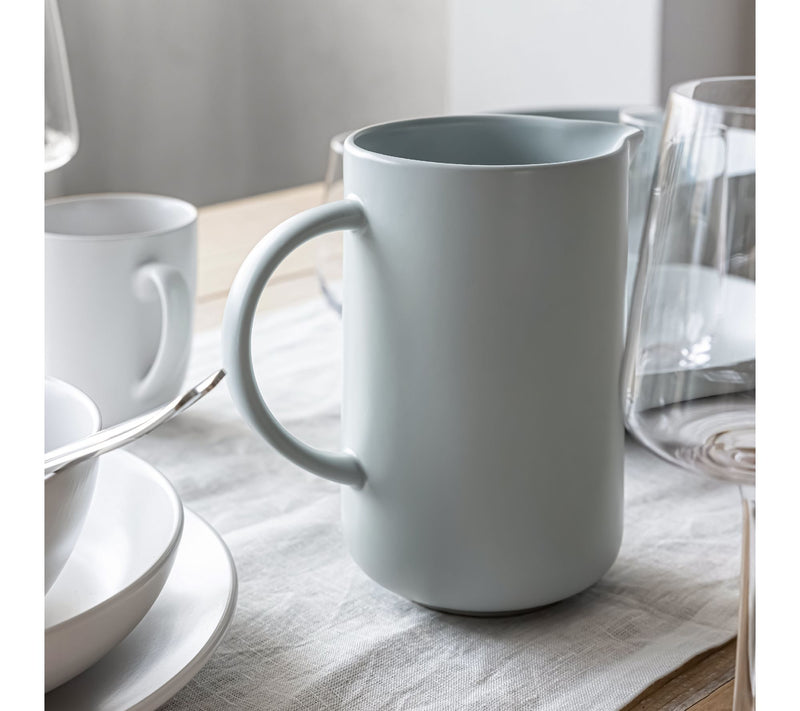 over&back Coupe Semi-Matte Stoneware 42oz Pitcher — View 4