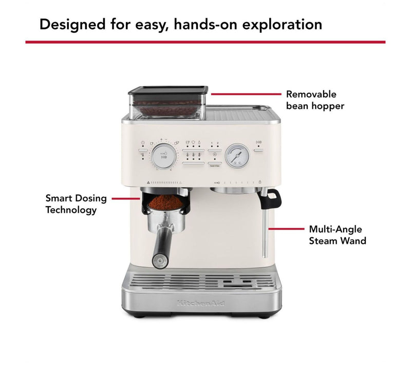 KitchenAid Semi Automatic Espresso Machine withBurr Grinder — View 8