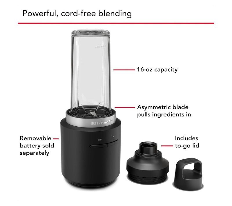 KitchenAid Go Cordless Personal Blender with Ba ttery — View 3
