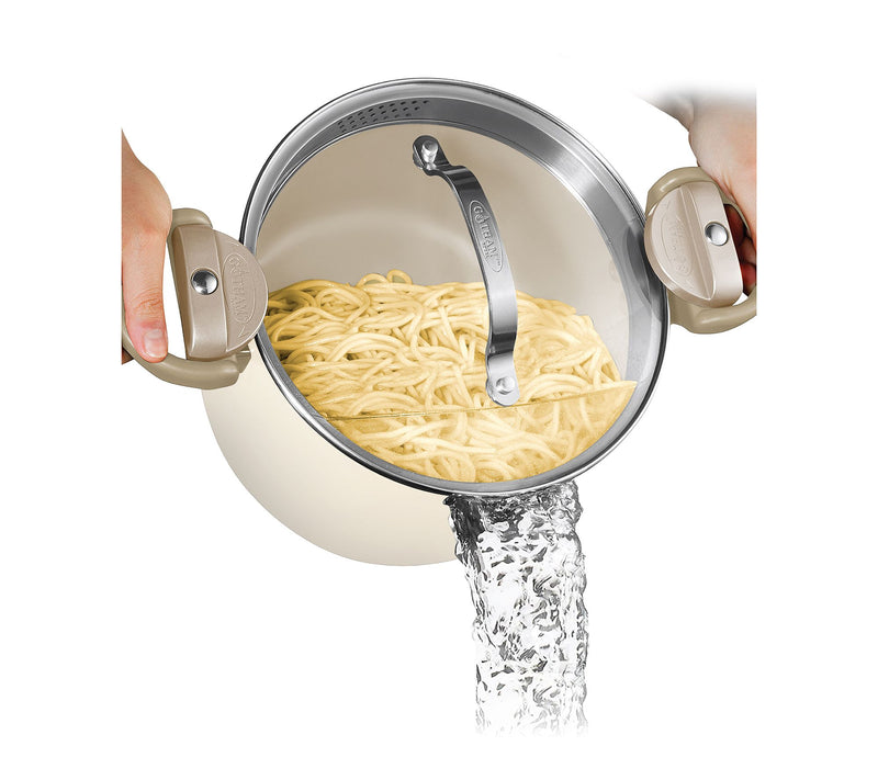 Gotham Steel 5 Qt Nonstick Pasta Pot with Twist& Lock Handles — View 12