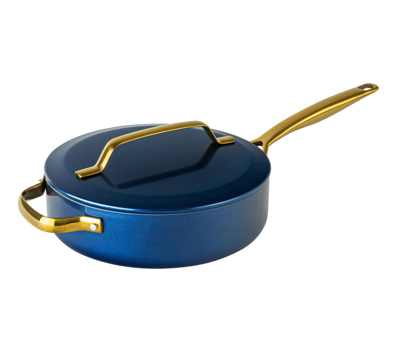 Gotham Steel Modern 4 Qt Ceramic Nonstick SautePan with Lid — View 12