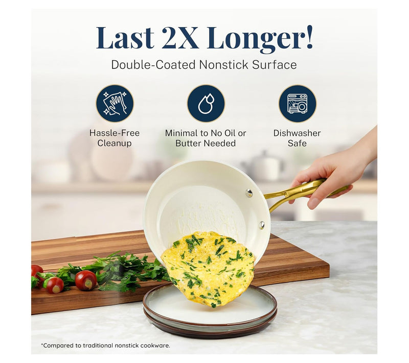 Gotham Steel Navy 20 Piece Nonstick Knife & Cooware Set — View 8