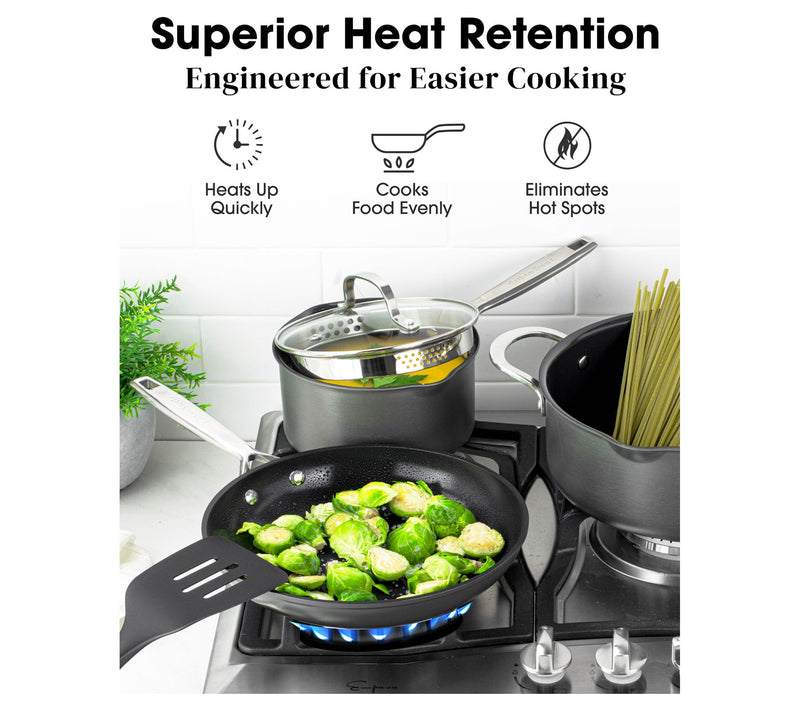Gotham Steel Pro 2X Ultra Nonstick 10'' and 12'' Fry Pan Set — View 7