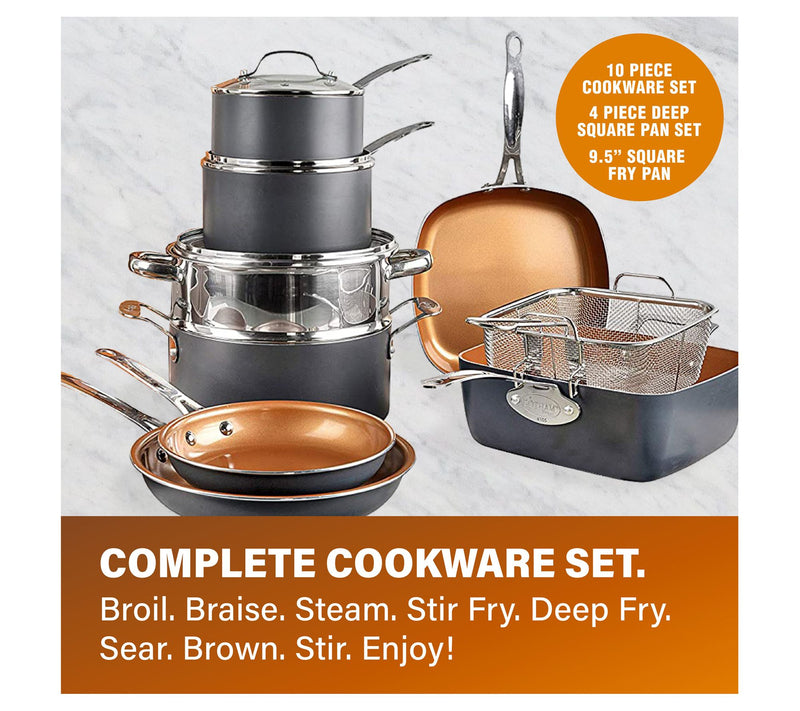 Gotham Steel 20 Piece Nonstick Cookware and Bakeware Set — View 6