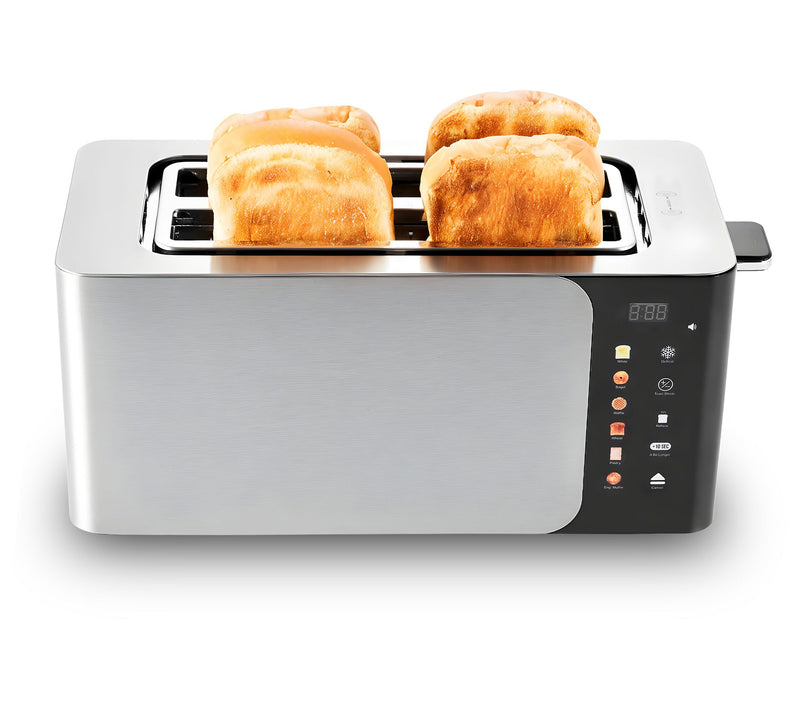 Elite Cuisine 4-Slice Longslot Toaster w/ Digital Image Screen — Main view