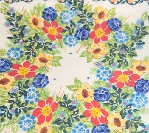 Lidia's Polish Pottery Ruffle Cookie Plate — View 6