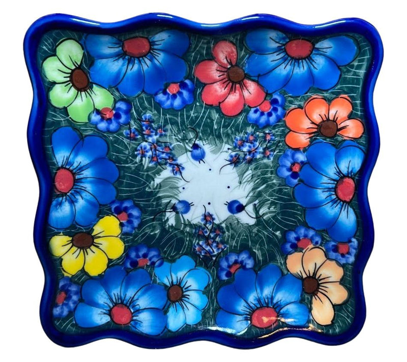 Lidia's Polish Pottery Ruffle Cookie Plate — View 13