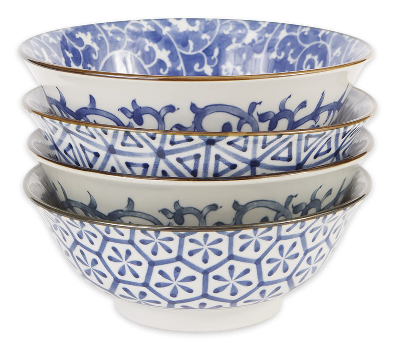 RSVP Set of 4 Japanese Porcelain Bowls 32 oz — View 4