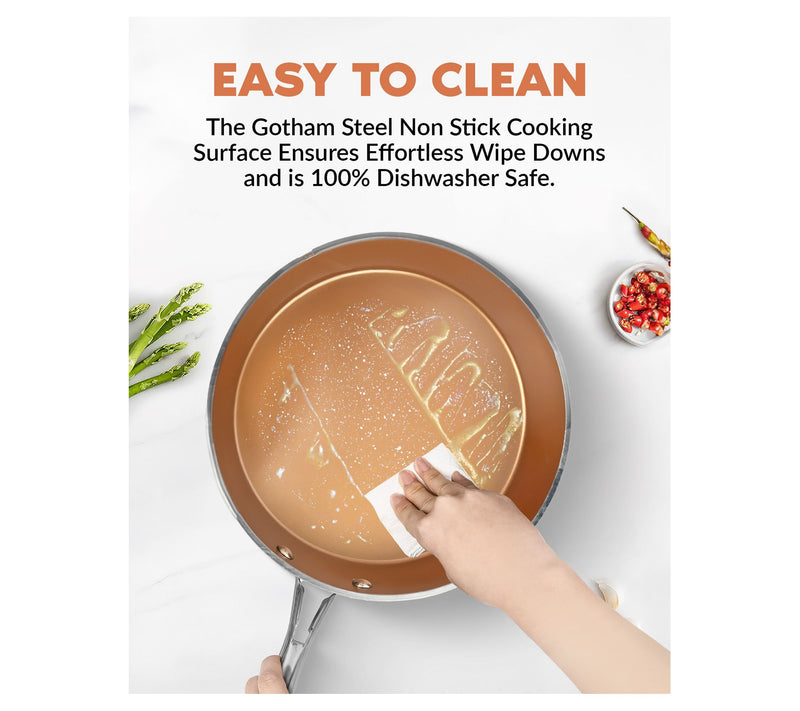 Gotham Steel Hammered 20 Piece Nonstick Cookware Bakeware Set — View 6