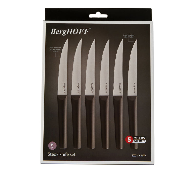 BergHOFF DiNA Matrix 6-pc Stainless Steel SteakKnife Set 4.5" — View 2