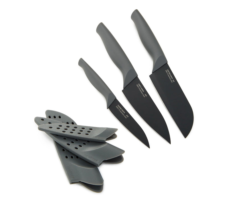 BergHOFF DiNA Vector Nonstick Stainless Steel 6Pc Knife Set — View 3