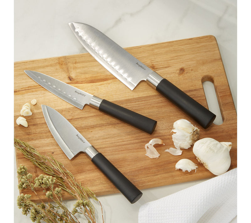 BergHOFF DiNA Codon Stainless Steel Scalloped Santoku Knife 5" — View 2