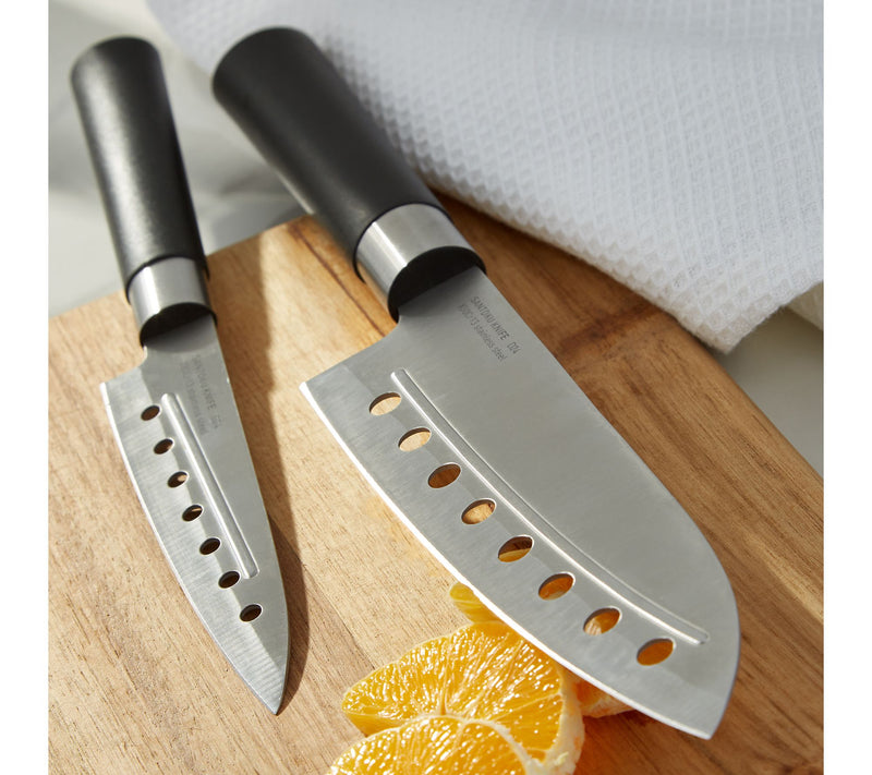 BergHOFF DiNA Codon Santoku Knife with Holes 5" — View 4