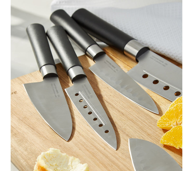BergHOFF DiNA Codon Santoku Knife with Holes 5" — View 2
