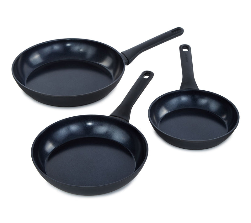 BergHOFF DiNA Helix 3pc Nonstick Ceramic Fry Pan Set — Main view