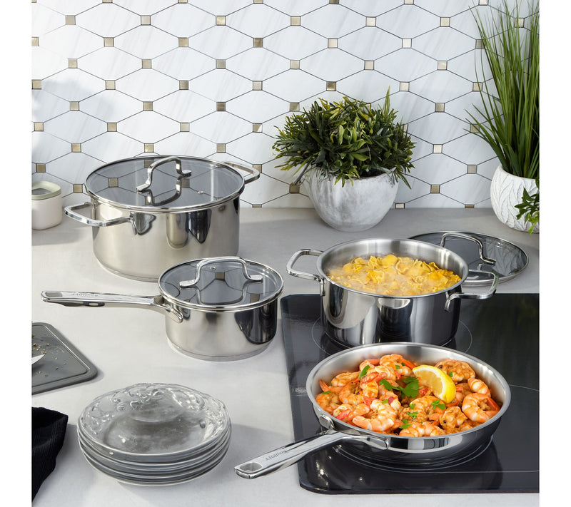 BergHOFF DiNA Helix 18/10 Stainless Steel 7pc Cookware Set — View 2