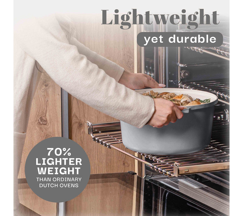 Gotham Steel 5 Quart Pot Nonstick Ceramic DutchOven With Lid — View 7