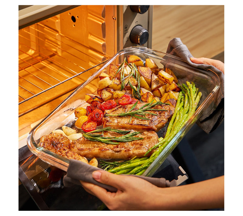 Sorbus Deep Glass Baking Dish Set with Lids (8-Piece) — View 4