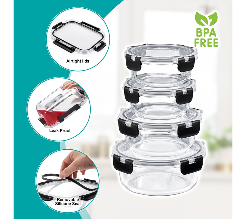 Sorbus 24-Piece Glass Food Storage Containers with Lids — View 7